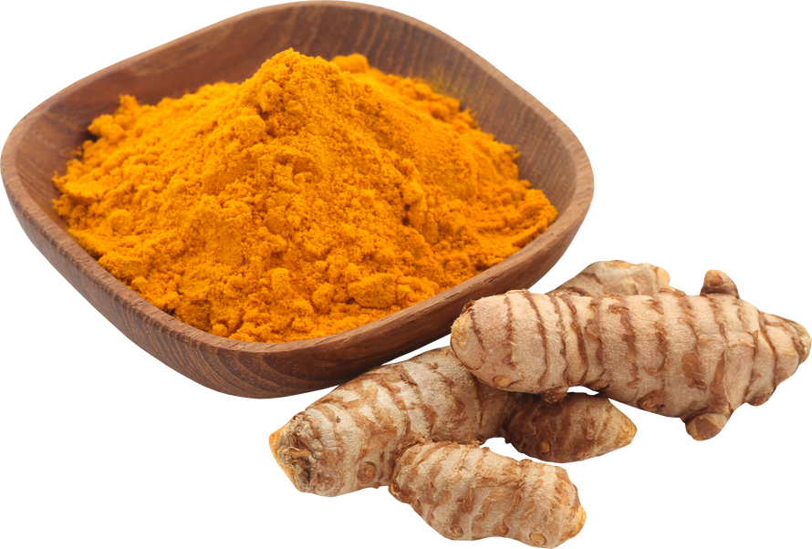 Raw Turmeric with Powder